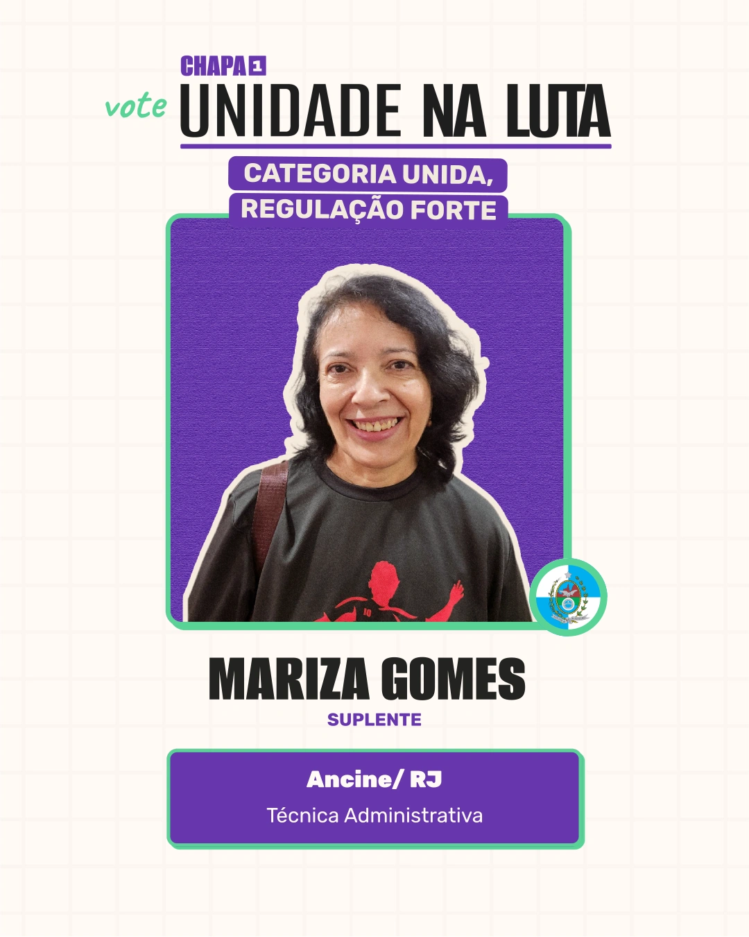 Card de Mariza Gomes, Suplente
