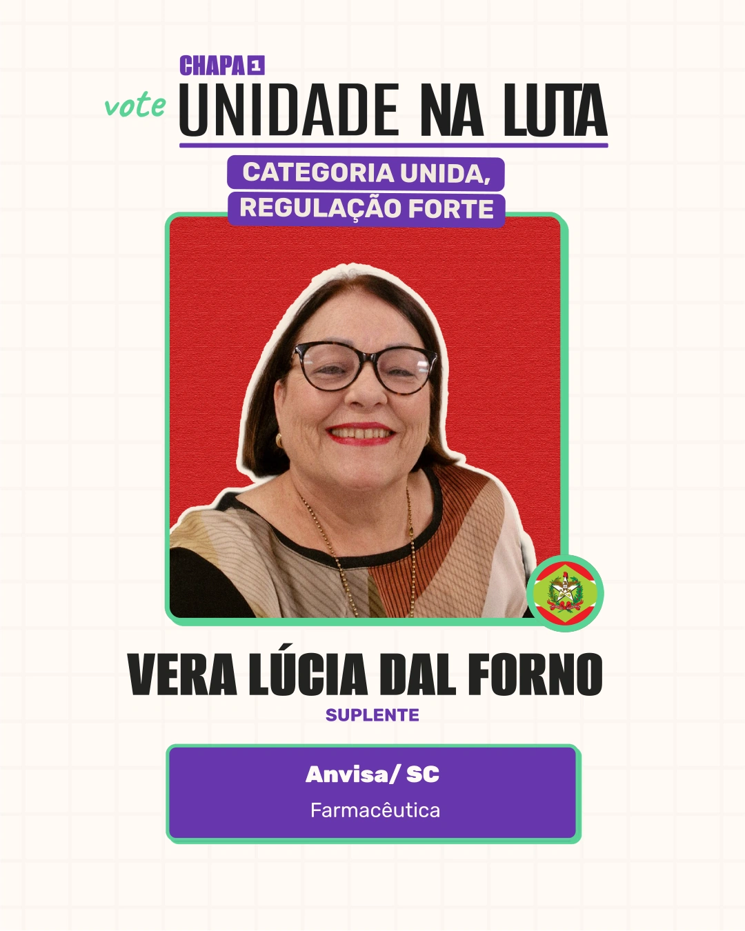 Card de Vera Lúcia Dal Forno, Suplente