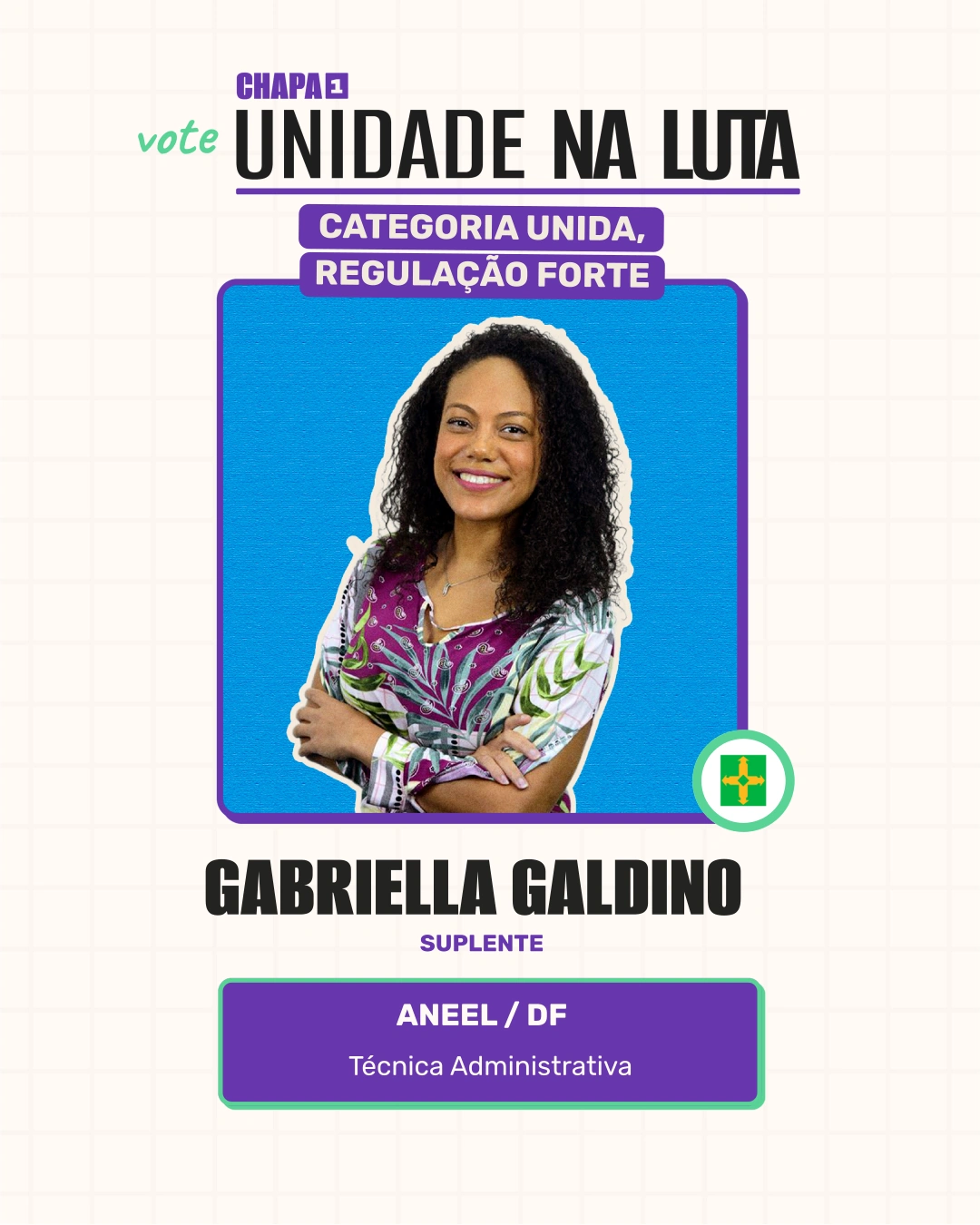Card de Gabriella Galdino, Suplente