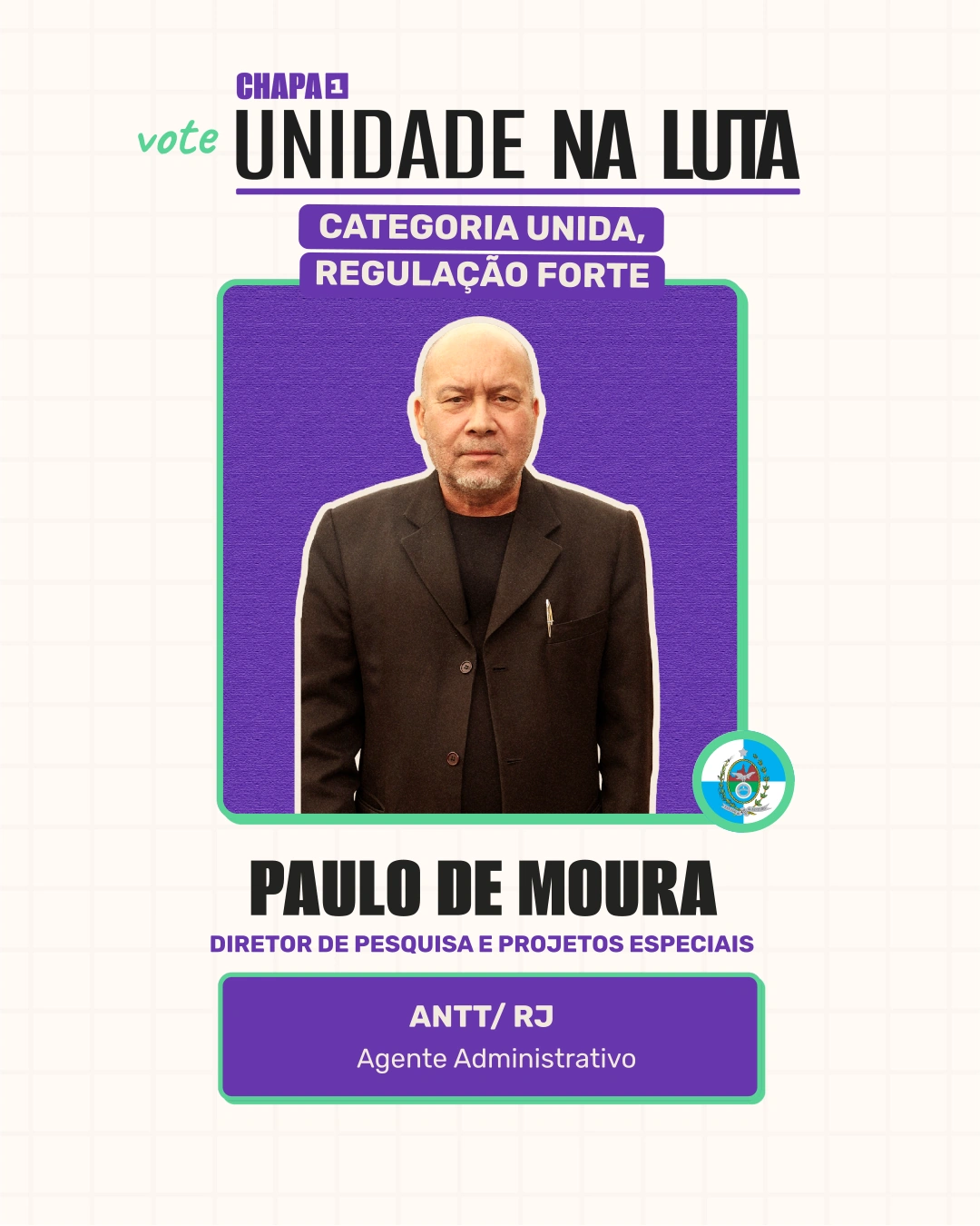 Card de Paulo de Moura, Diretor de Pesquisa e Projetos Especiais