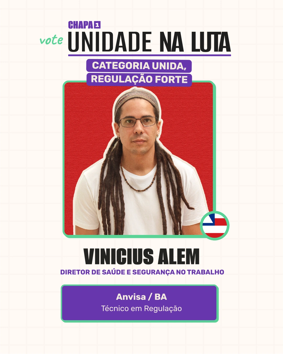 Card de Vinicius Alem, Diretor de Saúde e Segurança no Trabalho